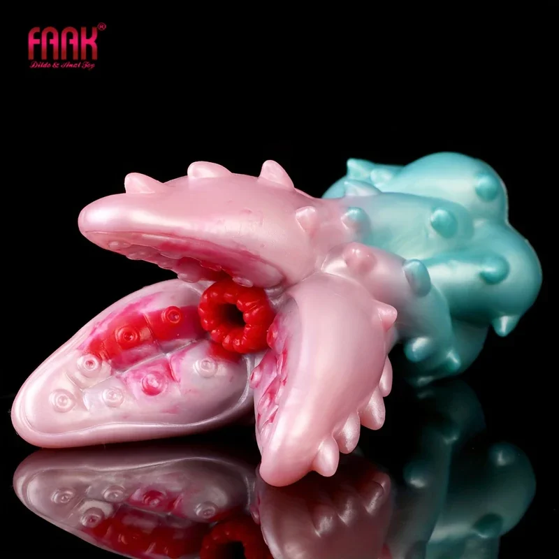 Faak silicone male masturbator artificial flower design pocket pussy fake vagina anal adult product sex toys for men