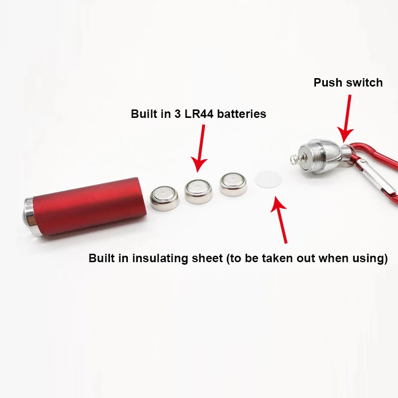 1 шт. Многофункциональный светодиодный мини-фонарик, портативный фонарик, брелок для ключей, фонарики, карманные фонарики для ключей