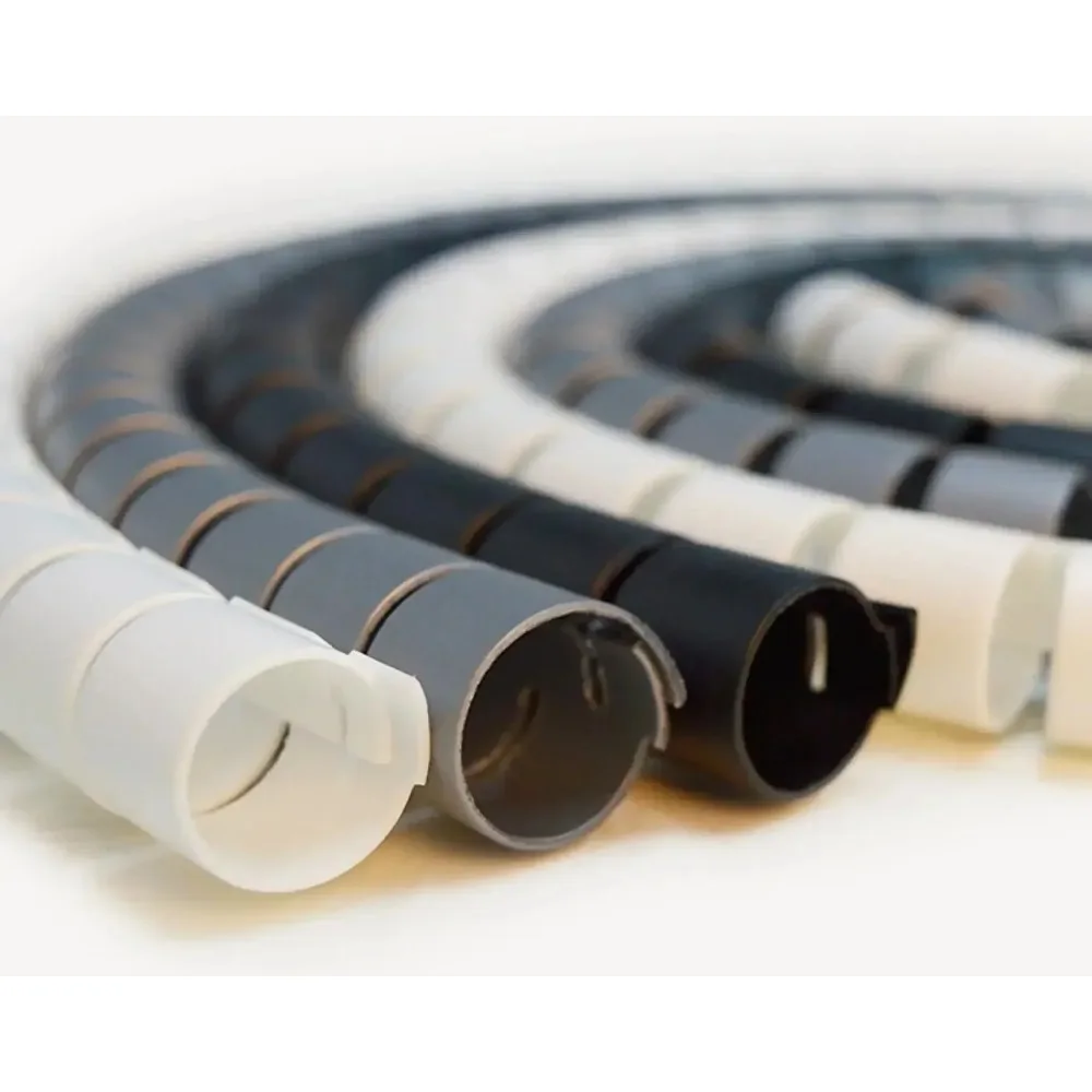 Cable Sleeve Pipe Management with Thread Guide Cable Organizer Coiled Tube Sleeve for Computer TV Spiral Tube Cable Winder Wire - view 3