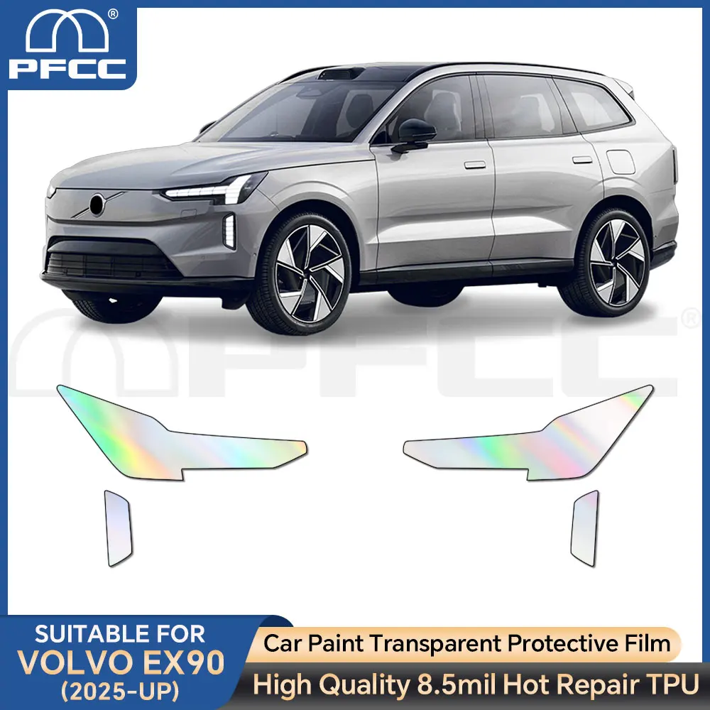 

For Volvo EX90 2025-2026 Car Headlight RearView Car Body Sticker Precut Car Paint Protection Film Anti-Scratch 8.5mil Film