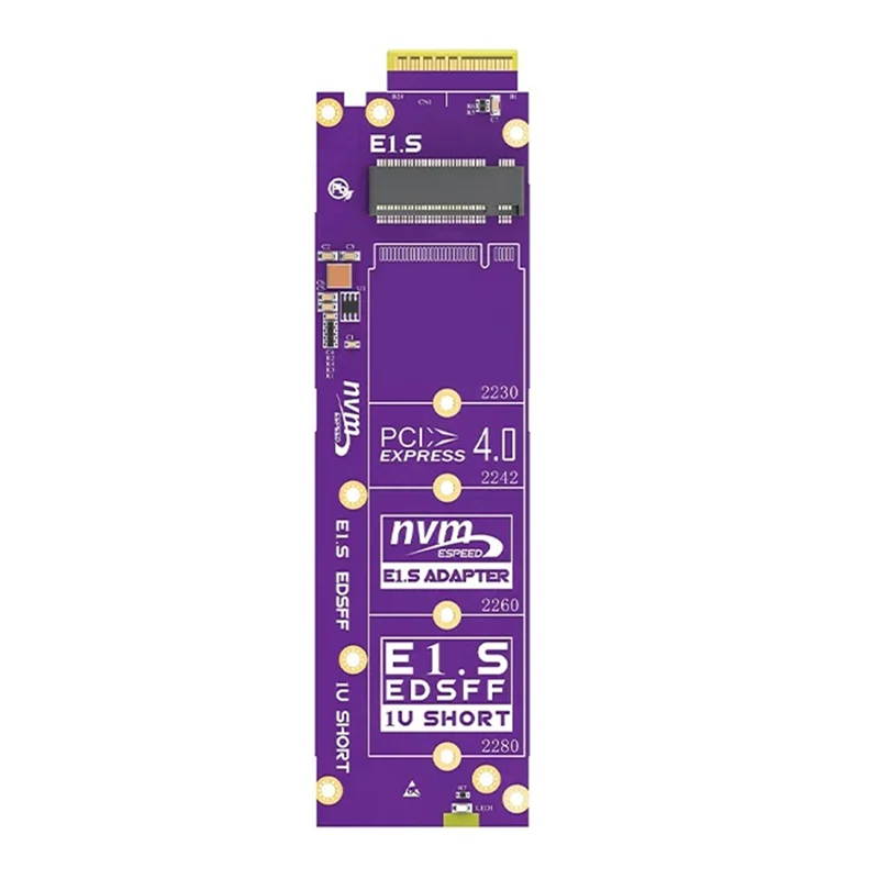 M13K-M.2 Nvme إلى EDSFF E1.S محول M.2 Nvme إلى E1.S تحويل بطاقة M.2 Nvme SSD إلى EDSFF E1.S محول للخادم/مركز البيانات