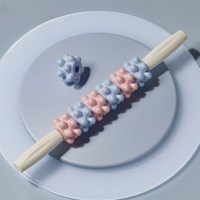 المرجان نمط رقيقة الساق عصا تدليك الذئب الأسنان عصا الأسطوانة اللياقة البدنية اللفافة عصا الساق العضلات الاسترخاء الأسطوانة العجل اليوغا نقالة