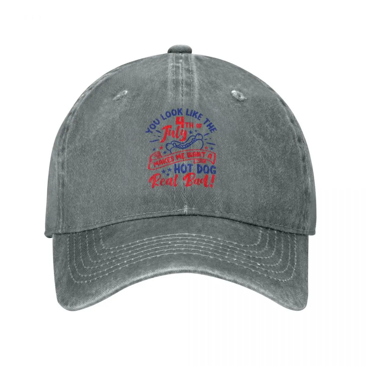 Funny You Look Like 4th Of July Hot Dog Men Women Baseball Cap Legally Blonde Distressed Washed Cap Hat Vintage Outdoor Headwear