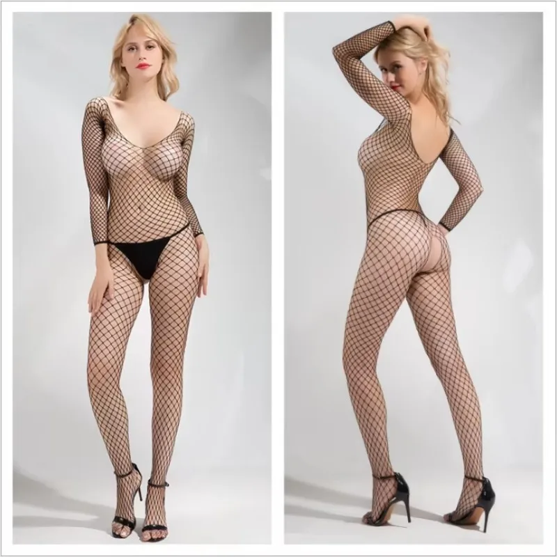 Fishnet Bodystocking Fishnet Bondage Bdsm Body Stockings Crotchless Sexy Women\'s Lingerie Adult Sex Goods Erotic Game Costumes
