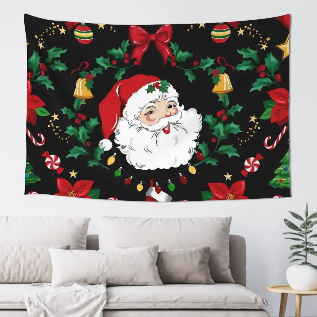 Christmas Tapestry Fashion Wall Tapestries To Hang Printed Custom Living Room Bedroom Decor Blanket