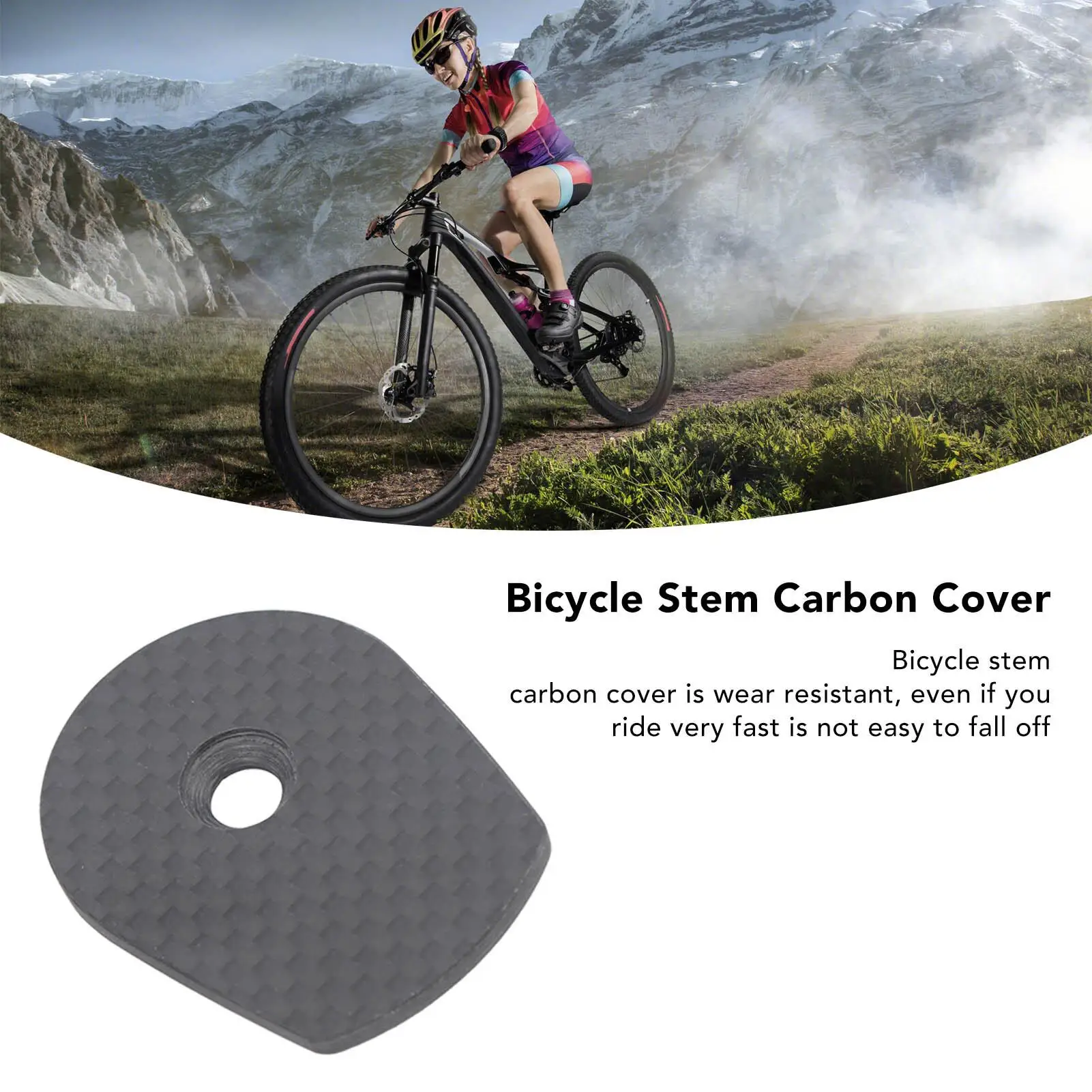 Carbon  Bike Stem Top Cap with Titanium Screw for canyon H31/H11/H36 - Cycling Headset Accessory