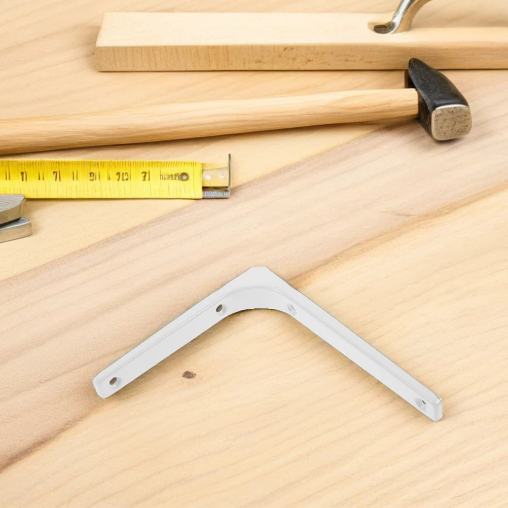 

4Pcs Heavy Duty Stainless Steel L Shaped Brackets Wall Mounted Shelf Supports Stable Structure Easy Installation for Various