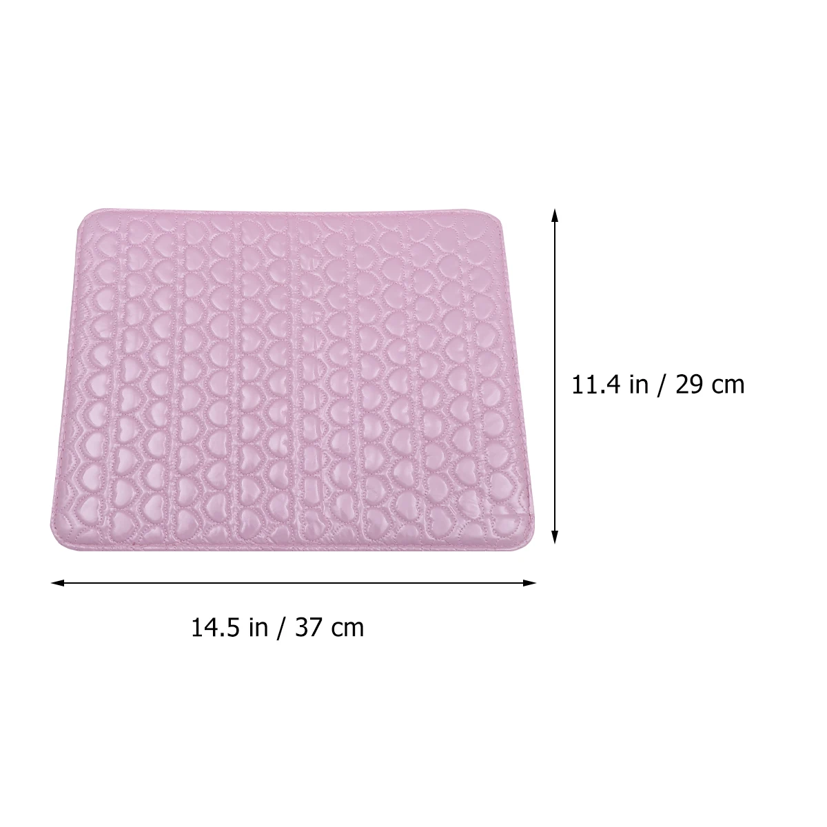 

Pu Salon Cushions Wrist Pads Manicure Rest Heart Pattern Rosy Easy Clean Firm Support For Nail Art Beginners