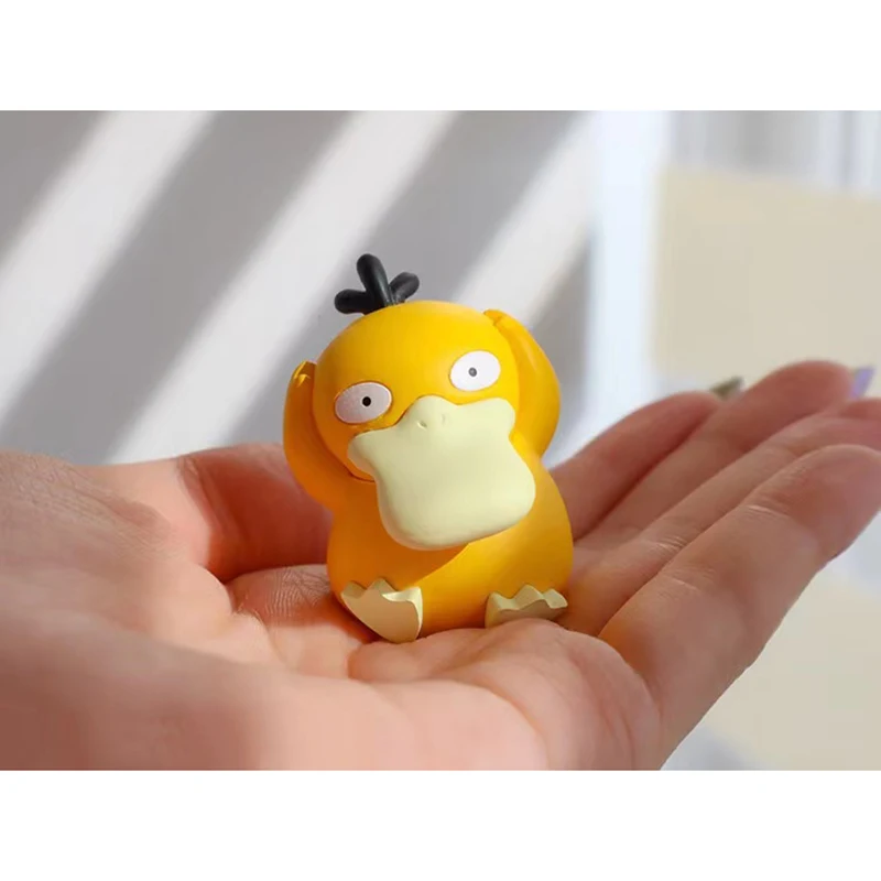 5pcs/set TAKARA TOMY Pokemon Skill Performance Styling  Gashapon Gengar Psyduck Eevee Action Figure Model Toys Gift