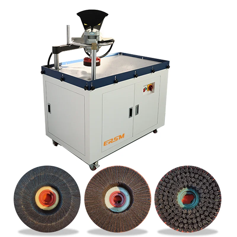 Semi-automatic Manual Edge Rounding Deburring Machine Welding Slag Remover With Hammer Disc
