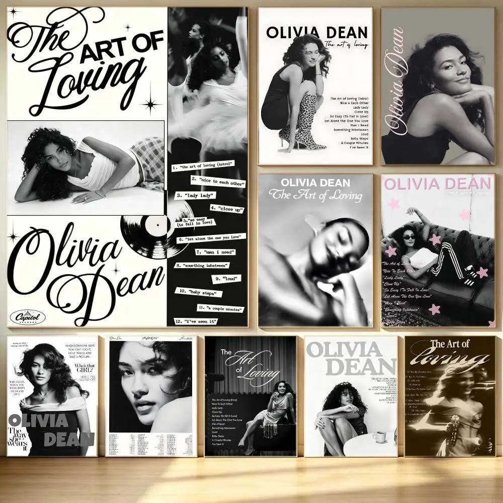 music Olivia Dean Poster Poster HD  Printing Soothing and Cream Style Home Decor for the Living Room cafes Gift Giving