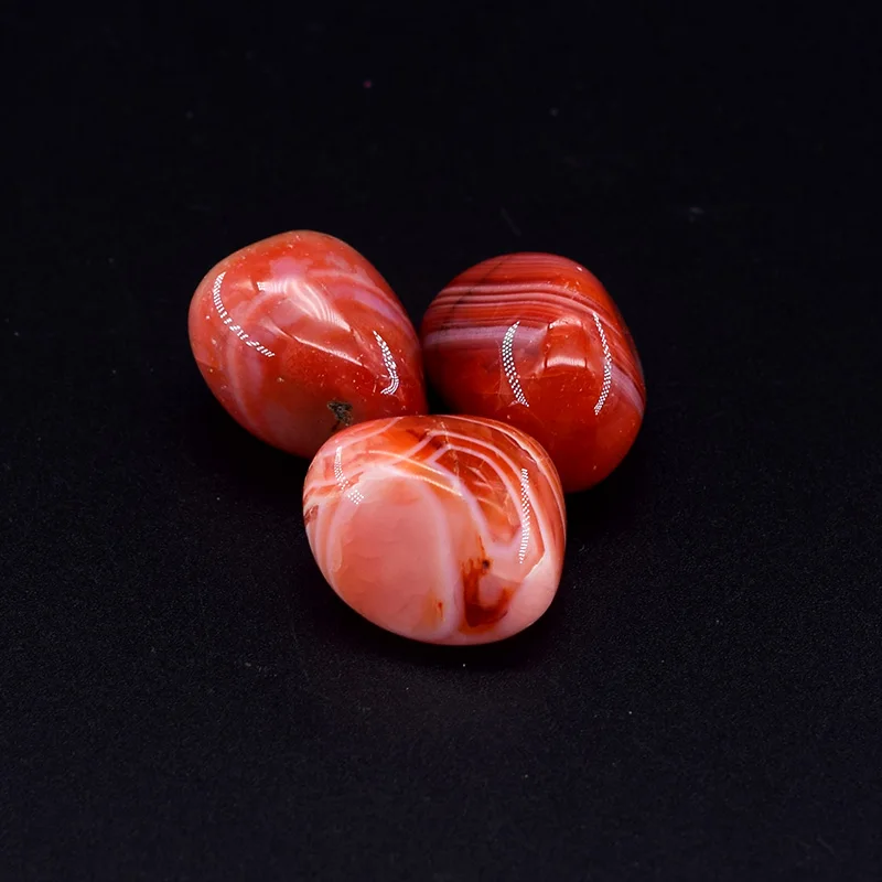 سوار من حبات العقيق الأحمر للرجال والنساء ، سوار دائري من العقيق الأصلي ، حجر بركاني طبيعي ، هدية