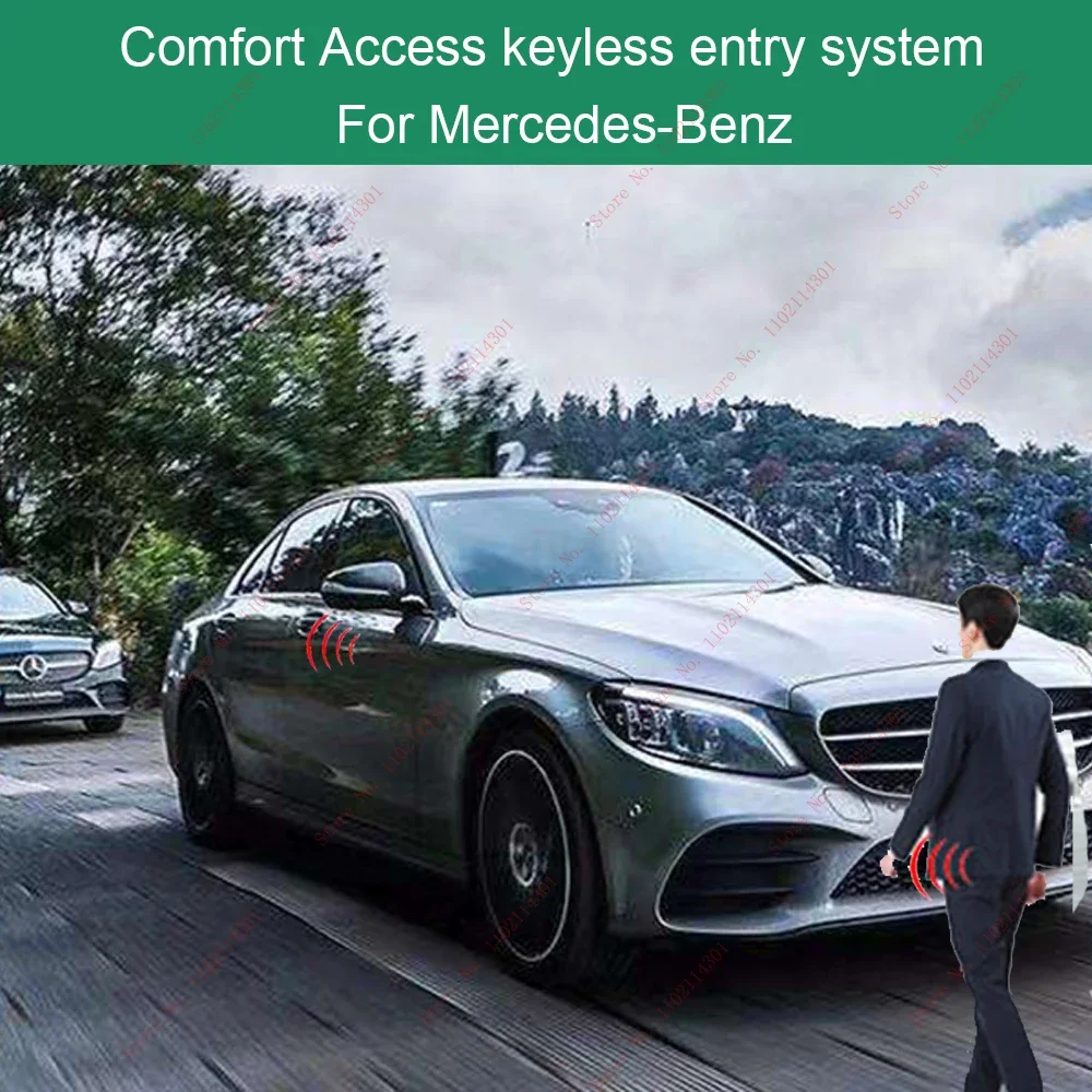 Comfort Access keyless entry system, car alarm, central lock kit, sensor door lock,for Mercedes C/E/GLC no need to change handle