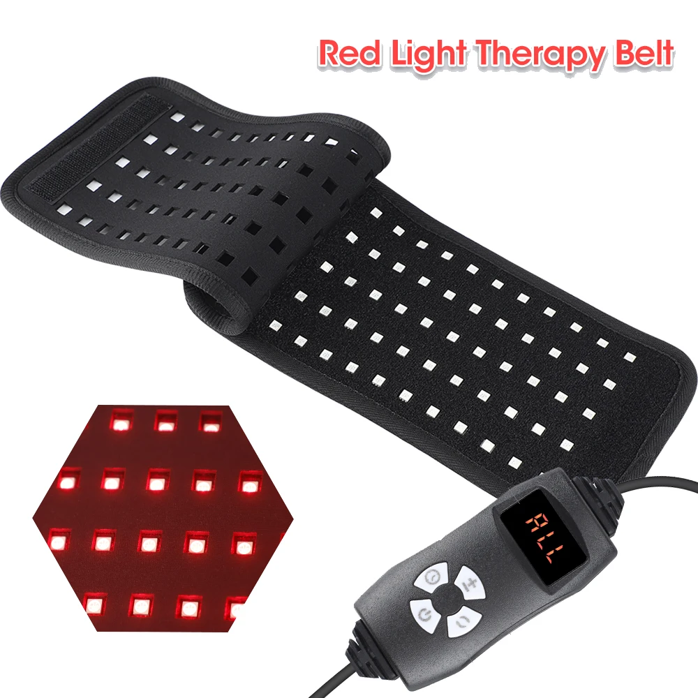 赤外線ライトセラピーパッド LED美顔器 顔 体 腰 脚 ホームスパ 660nm & 850nm フォトン スキン若返りベルト