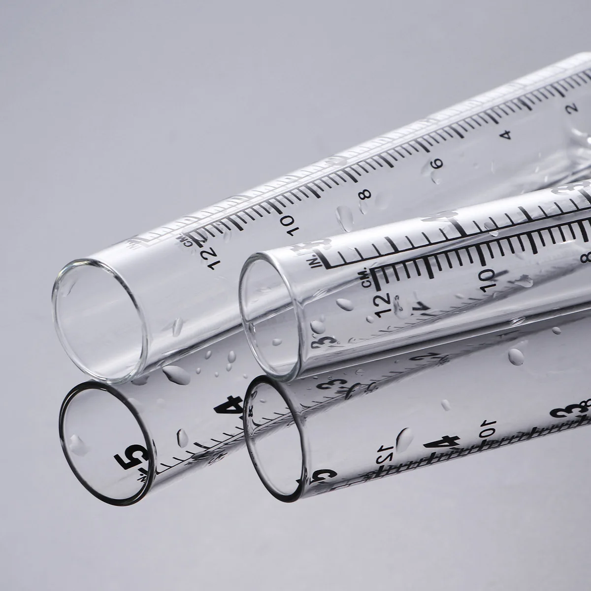 

2 шт. стеклянные пробирки для измерения дождя с плоским дном, прозрачная шкала, точная пробирка для измерения погоды в саду на заднем дворе
