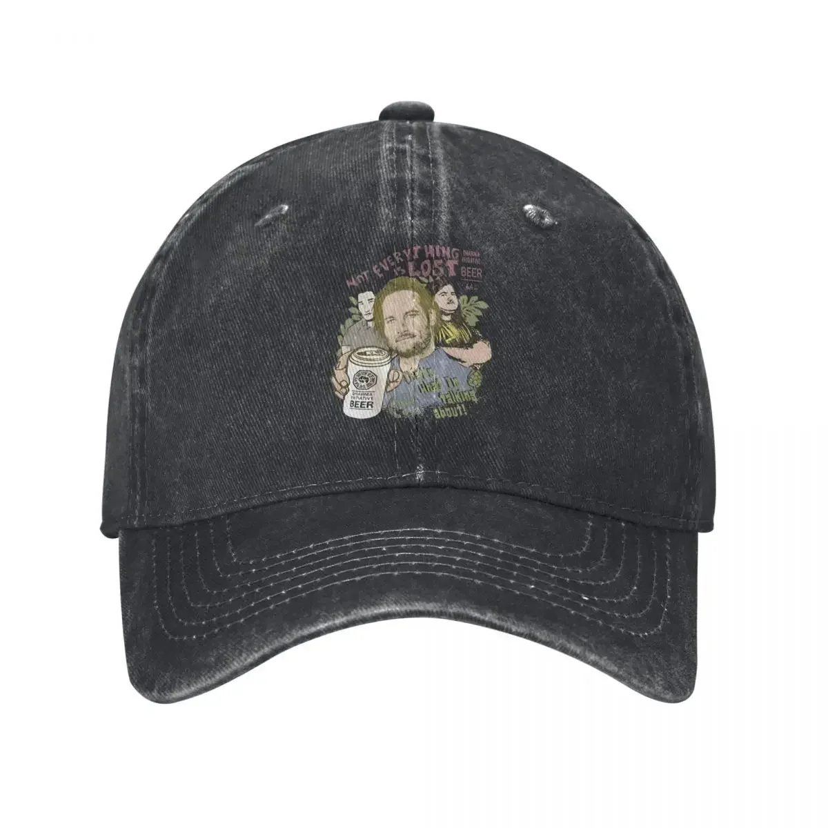 Dharma Initiative, Pivo Ne, TV Show demin Cap Breathable Design Men's Hats Baseball Cap Men