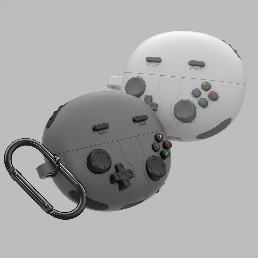 3D GamePad мультяшный чехол для наушников для Huawei FreeClip, милые силиконовые защитные чехлы для Huawei FreeClip Funda с крючком