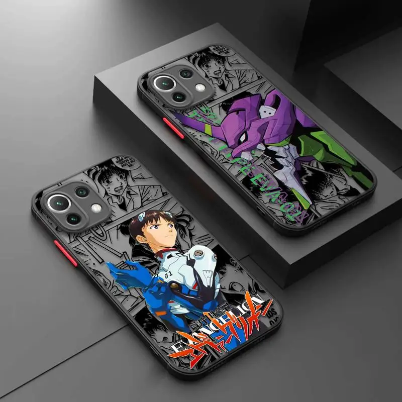 Handsome-Evangelion Phone Case For Xiaomi Poco X3 NFC X4 X5 12T Mi 9T Pro 13 Mi 11 Lite 12 12X M3 M5 C40 C50 C51 Matte Shell