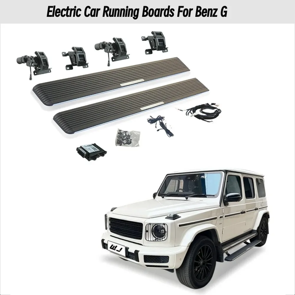 

High Quality Aluminum Alloy LED Auto Scaling Side Pedal Electric Running Board for Benz G CLASS Vito BMW GLC GLE & Models