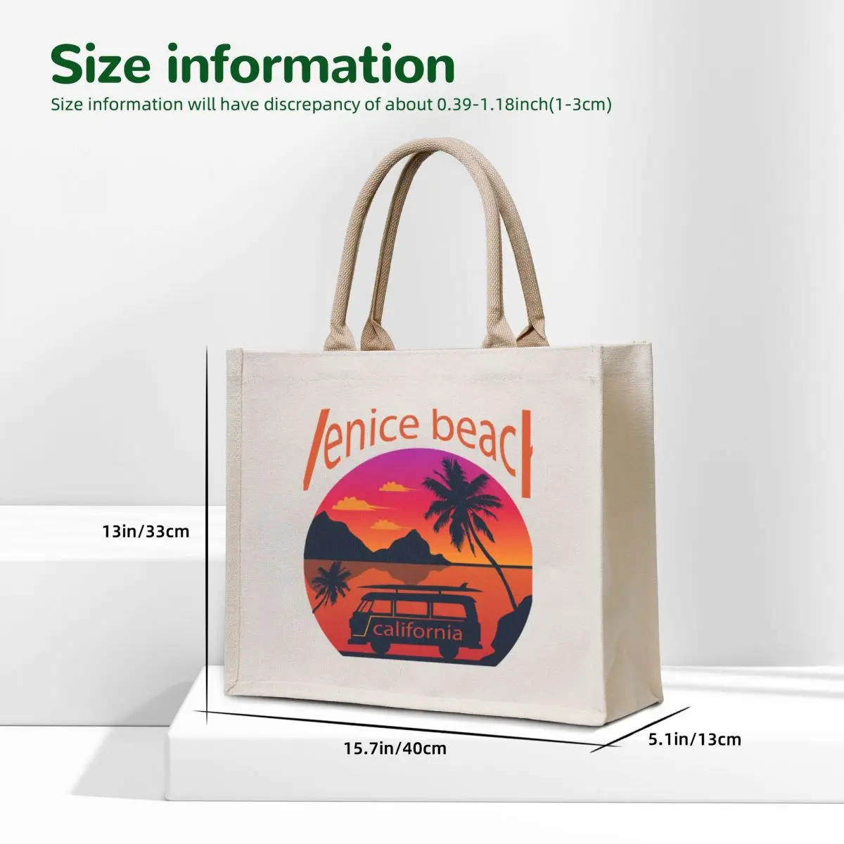 venice beach california Tote Bag tote bag canvas custom fabric bag tote custom woman shopping