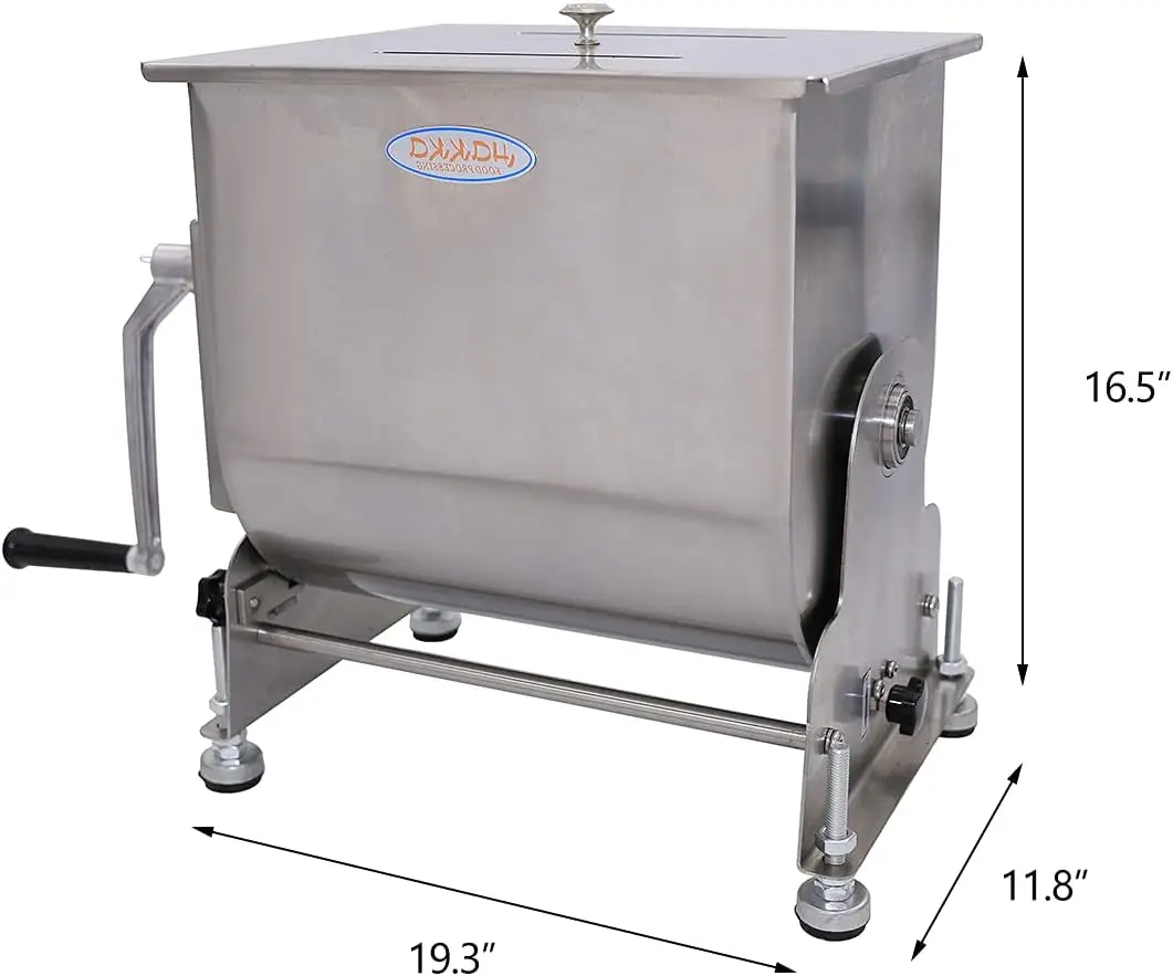 15-Liter Capacity Tilt Tank Manual Meat Mixers