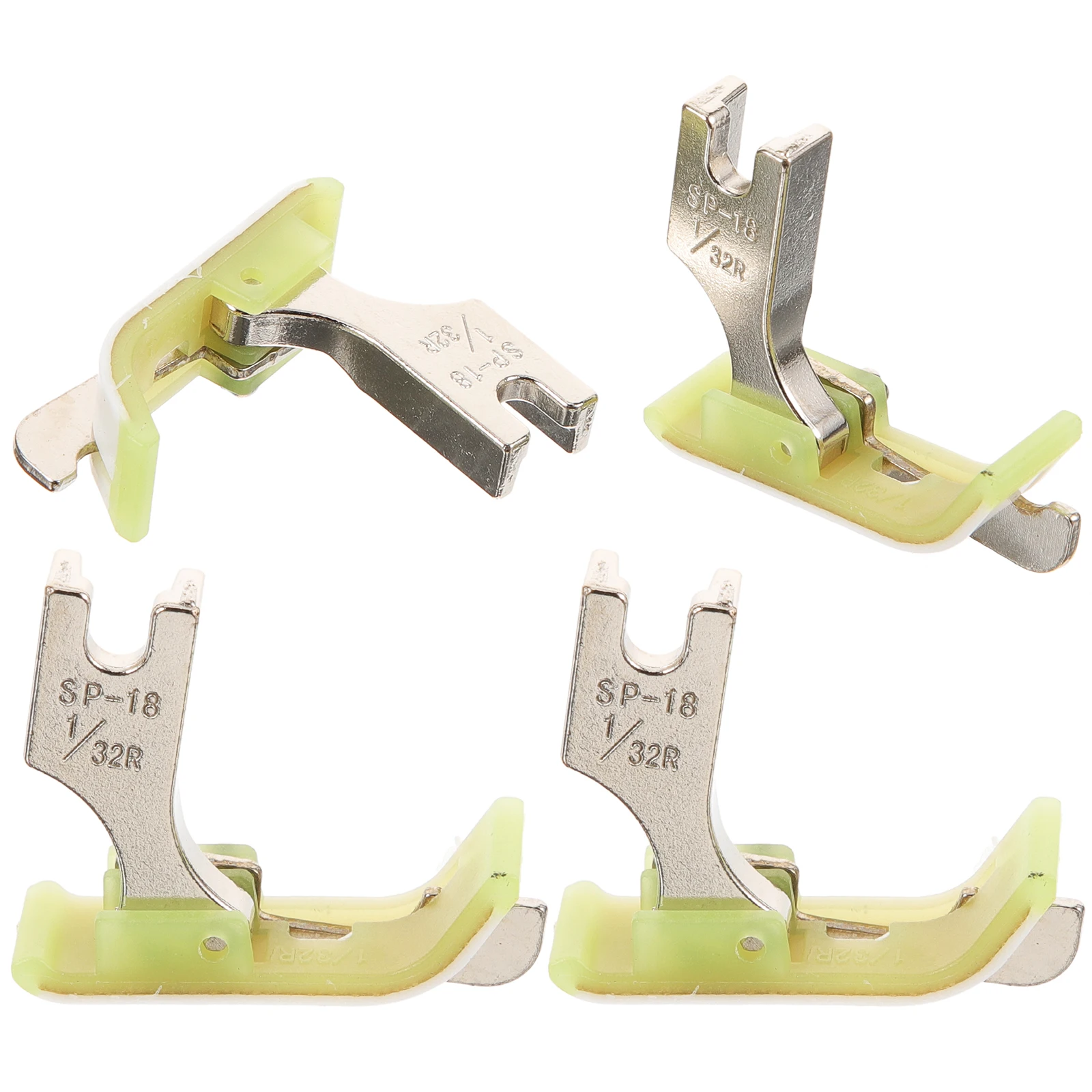 

4Pcs Sewing Machine Presser Foot Steel Material Not Easy to Deform Multi-Function Presser Feet for Household and Industrial