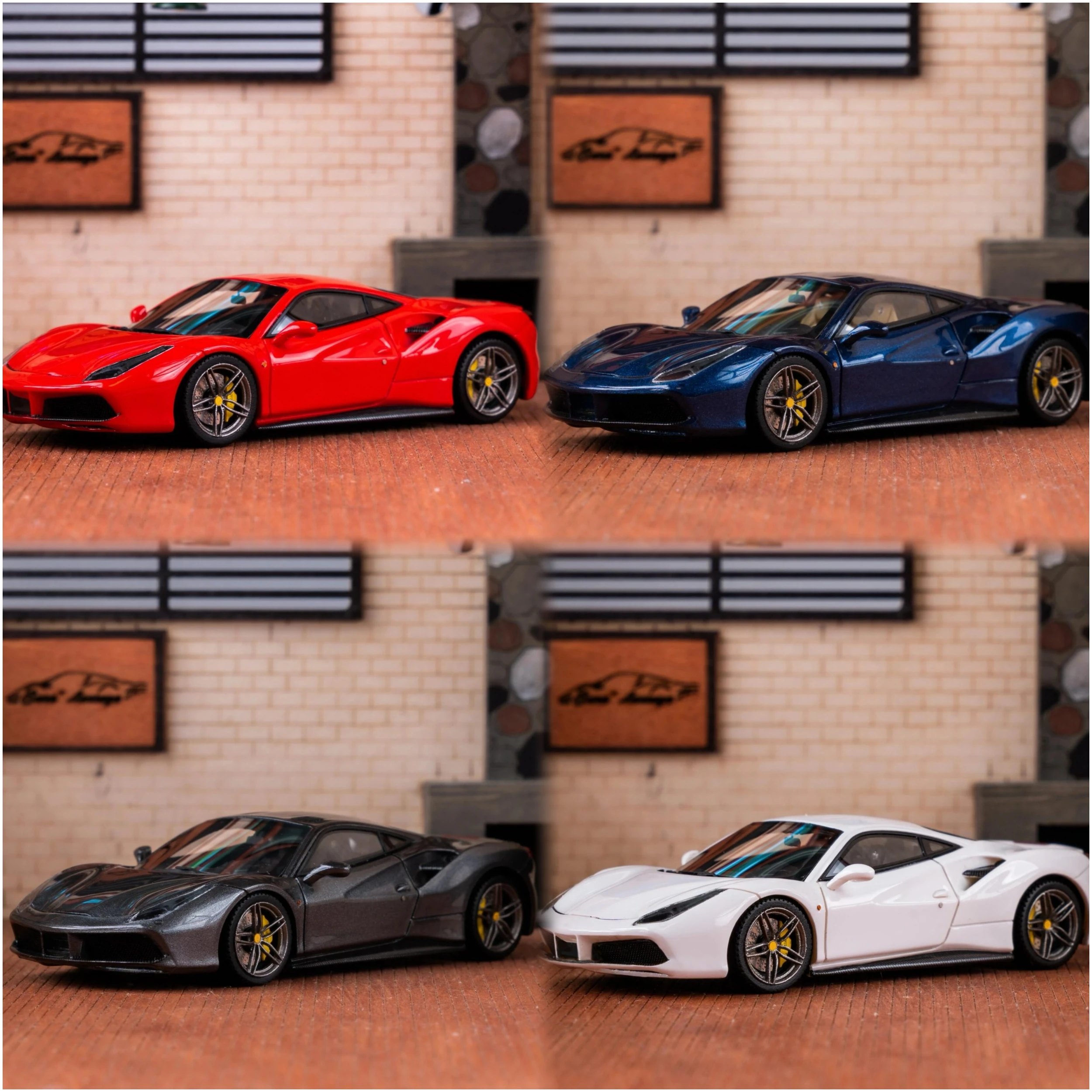 

CL Cars Lounge 1:64 488GTB Литая под давлением модель автомобиля из смолы, ограниченная серия, коллекция