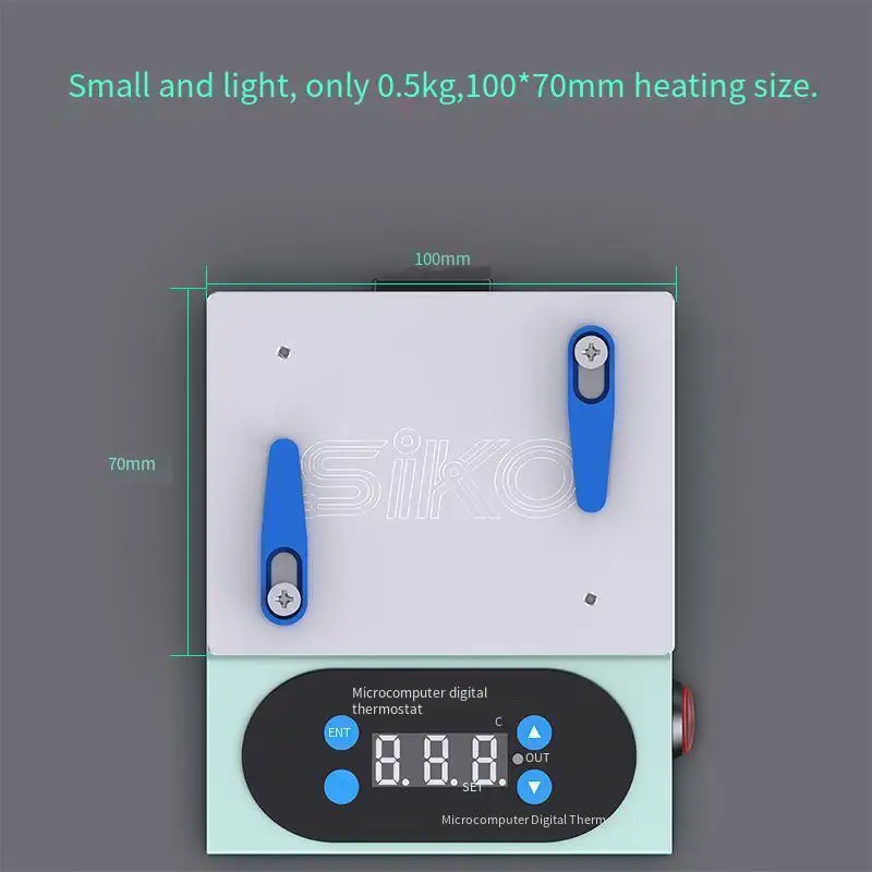 MINI SK-H2 ดิจิตอลอุ่นแพลตฟอร์มอิเล็กทรอนิกส์ร้อนแผ่นซ่อม Hot Plate Station สําหรับ PCB LCD ซ่อมฟรีแหนบ