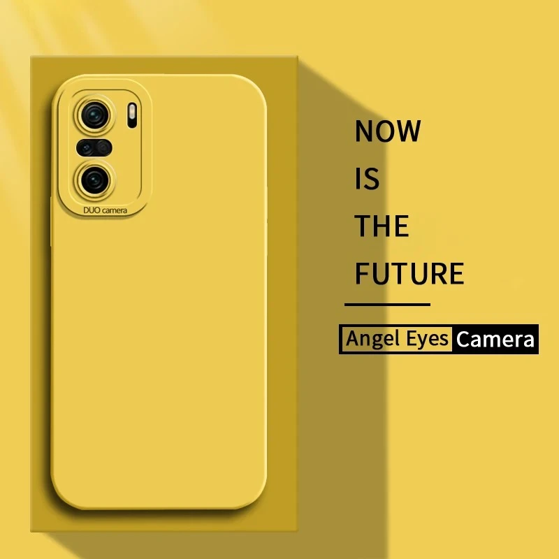 عيون الملاك السائل سيليكون جراب هاتف ل Xiaomi Mi 11i 11X Pro POCO F3 GT لينة للصدمات غطاء POCOF3 F3GT 11XPro الإسكان الكامل