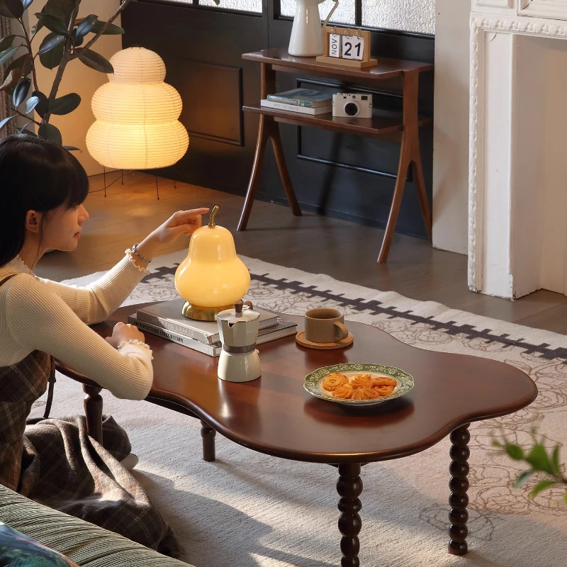 Unique Japanese Coffee Table Irregular Japandi Minimalist Nesting Coffee Table Luxury Nordic Mesa De Centro Sala Home Furniture