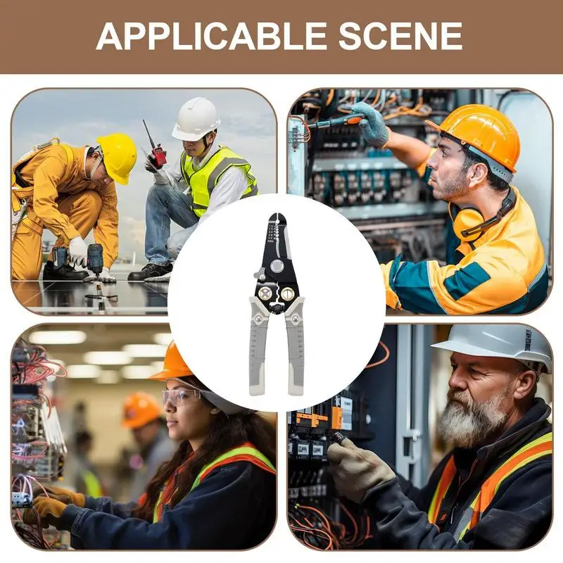 Abisolierzange Drahts chneide zange Kabel Crimp maschine Elektriker Crimper für Aluminium drähte Stahl drähte Kommunikation