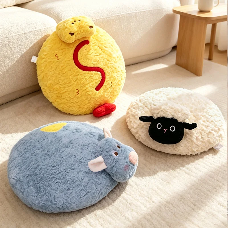 Kawaii Memory Foam Animals Plush Toys Simulation Stuffed Soft Black Mouse Plushies Throw Pillows Cushion for Kids Gift Home Deco