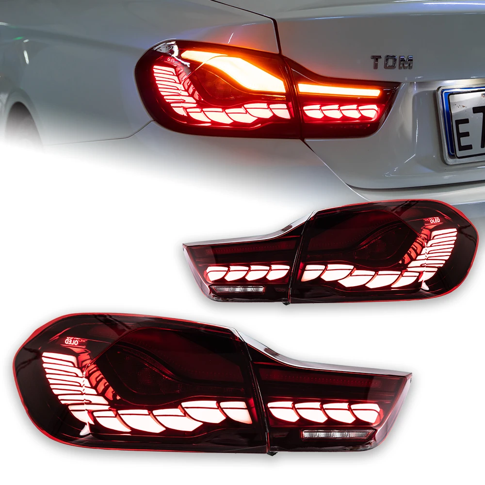 Car Taillights for 4 Series BMW F32 F36 F82 2013-2020 420i 425i 428i 430i 435i 440i LED Auto Taillight Dragon Scales Accessories