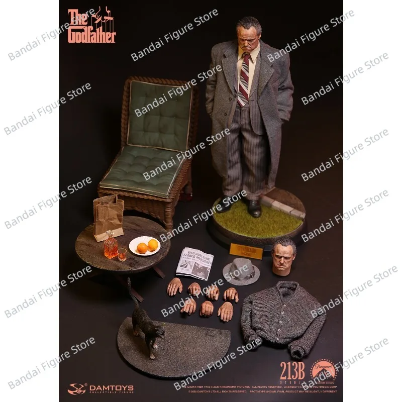 DAMTOYS DAM DMS032 1971-versie Pak Doek The Godfather Action Figure DMS033 1/6 Grijs Vintage Stijl VITO CORLEONE Mini Beeldje