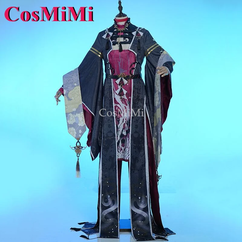 CosMiMi Game Nu: Kostum Cosplay Karnaval Yakumo Gaun Cetak Fashion Kulit Darah Qianyun Pakaian Bermain Peran Pesta Karnaval
