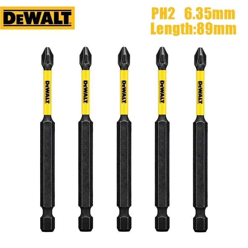 DEWALT PH2 Phillips oryginalna wiertarka udarowa 89mm elektryki obrotowe stolarze specjalne nagłówek wsadowy akcesoria do elektronarzędzi