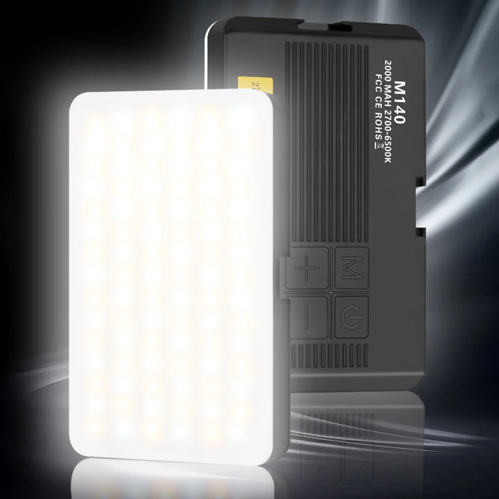 LED Camera Light 2700-6500K Handheld Fill Light Rechargeable Photography Lighting Portable Light Panel for Photography