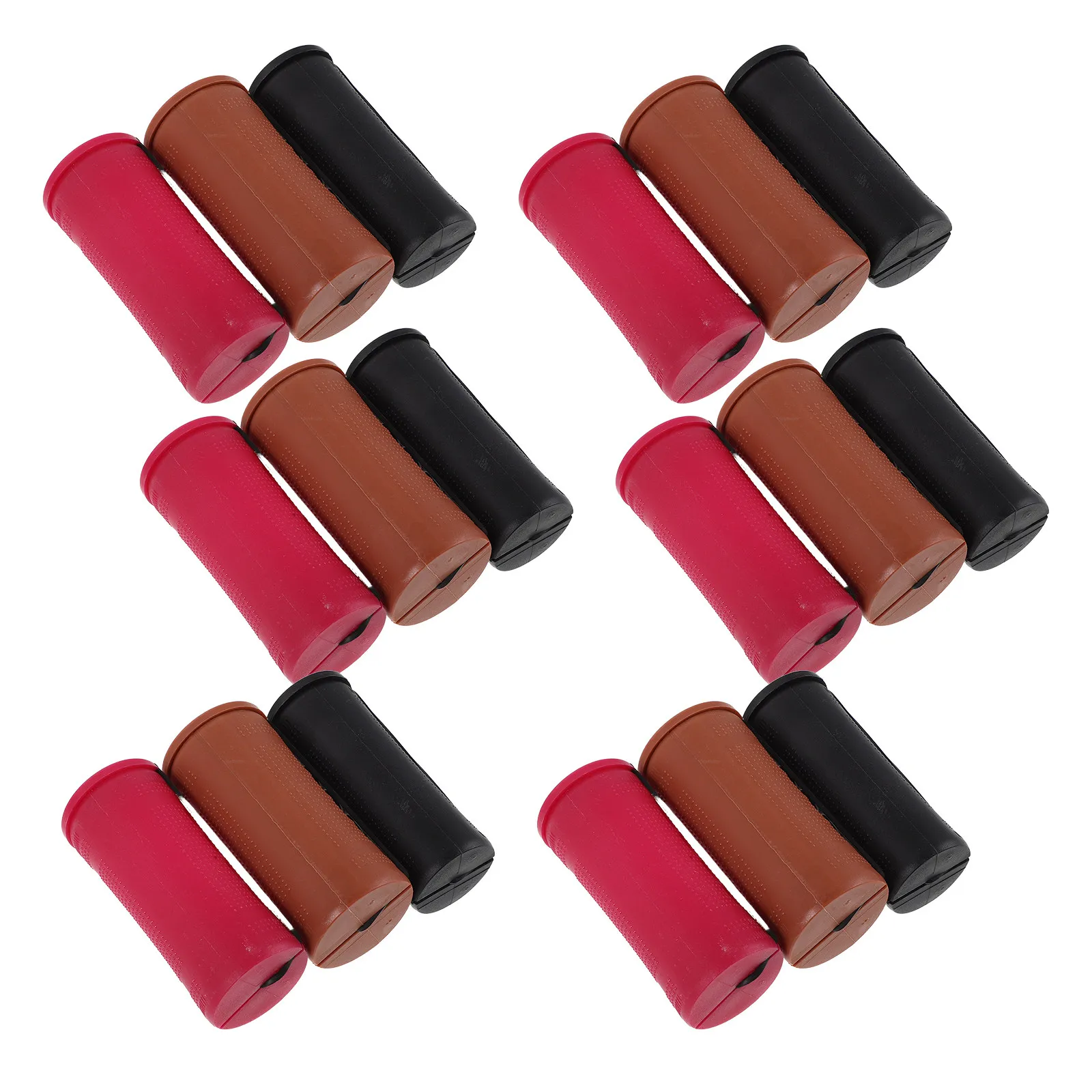 

1Set American Style Perm Rods 3 Sizes 3Cm 35Cm 4Cm Non-Slip Elastic Bands Heatless Curling Rods for Long Short Hair Plastic