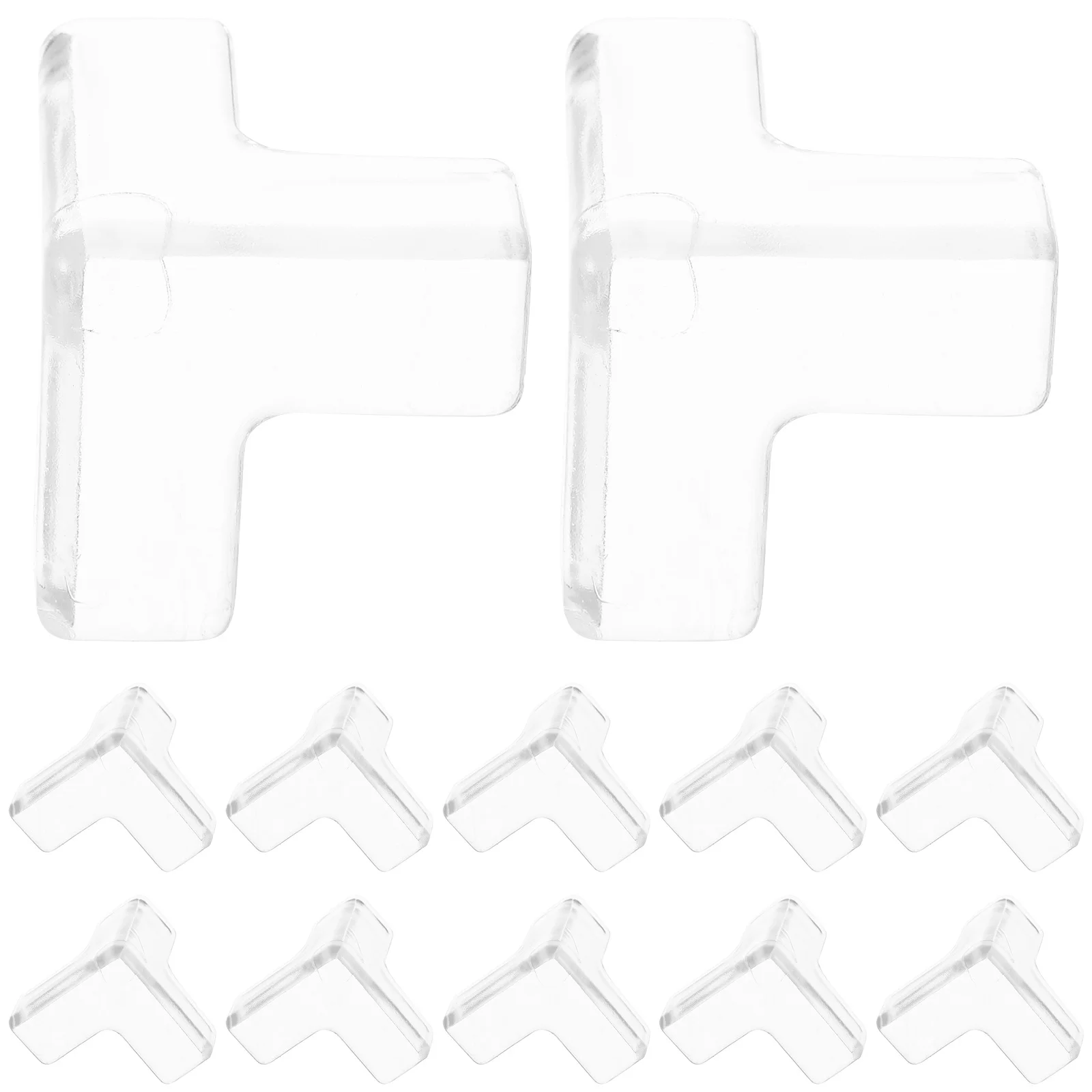 16Pcs Clear Corner Guards for Furniture Strong Adhesive Bumpers Protection for Table Desk Chair Edges Home Safety Use