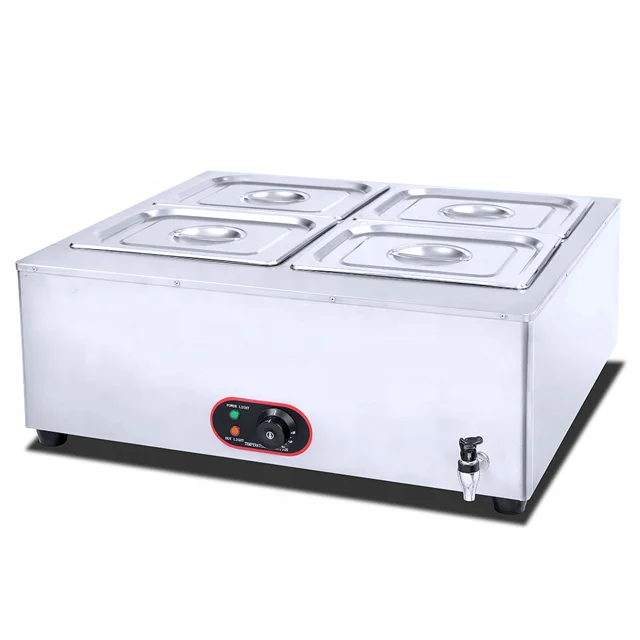 Use 1C Temperature Control For Catering Events & Hot Sale Electric Food Warmer With Bain Marie Method Buffet