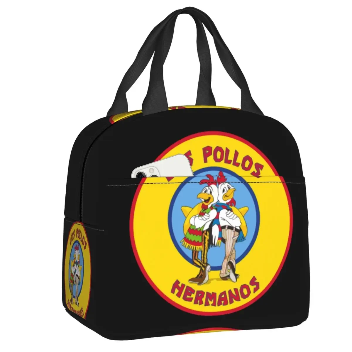 Breaking Bad Los Pollos Hermanos Lunch Box Chicken Brothers Cooler Thermal Food Insulated Lunch Bag For Women School Children