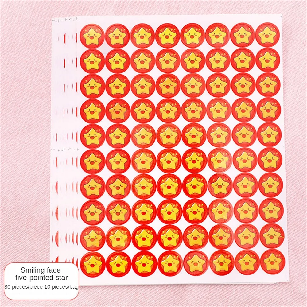 Стикеры в награду 10 листов/упаковка, прозрачный рисунок, приятная липкость, не спадает, богатые стили, милые Стикеры, Стикеры