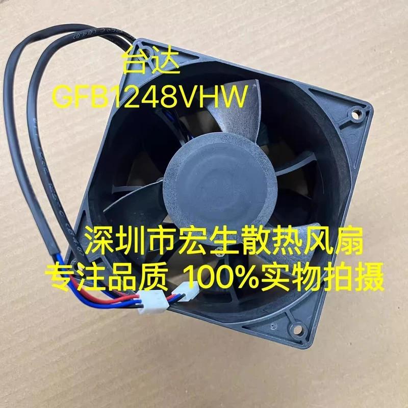 1PCS For Delta GFB1248VHW DC48V 0.93A Inverter Cooling Fan 12CM 120×120×76mm