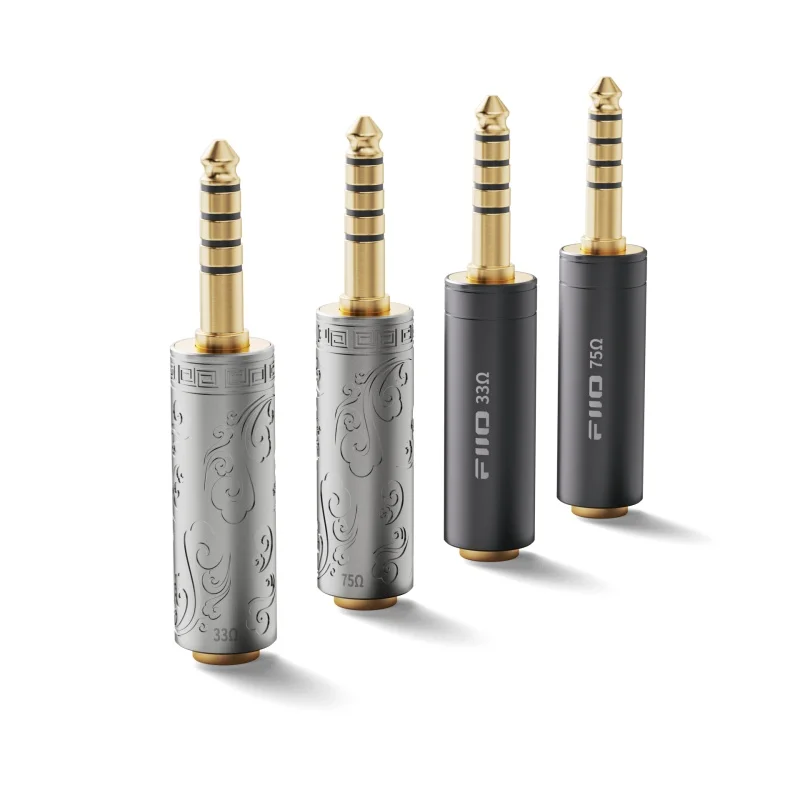 FiiO 33 ohm 75 ohm Impedance Bar Balanced 4.4mm 3.5mm Headphone Phone Player Impedance Head Grating Laser Engraving Custom Plug