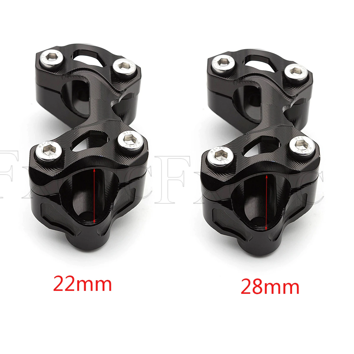 22mm 28mm Motorcycle Aluminum Handlebar Clamp For Ducati Monster 696 796 1100 EVO