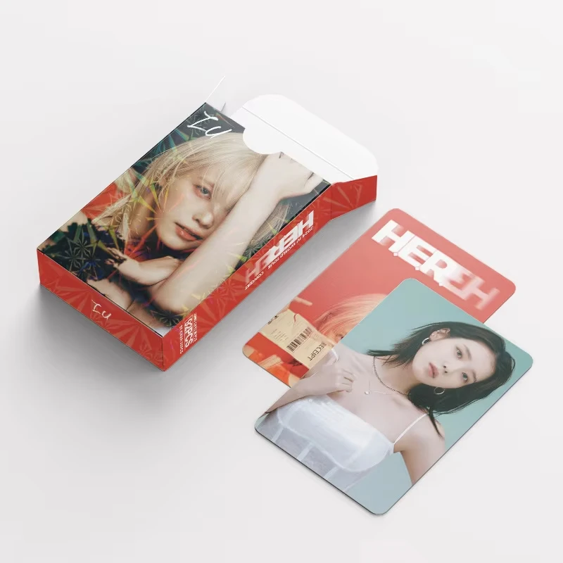 92Pcs/Set IU Idol Girl New Album HEREH Series High Quality Lomo Cards HD Printd Photocards Stickers Lee Ji Eun Fans Gifts