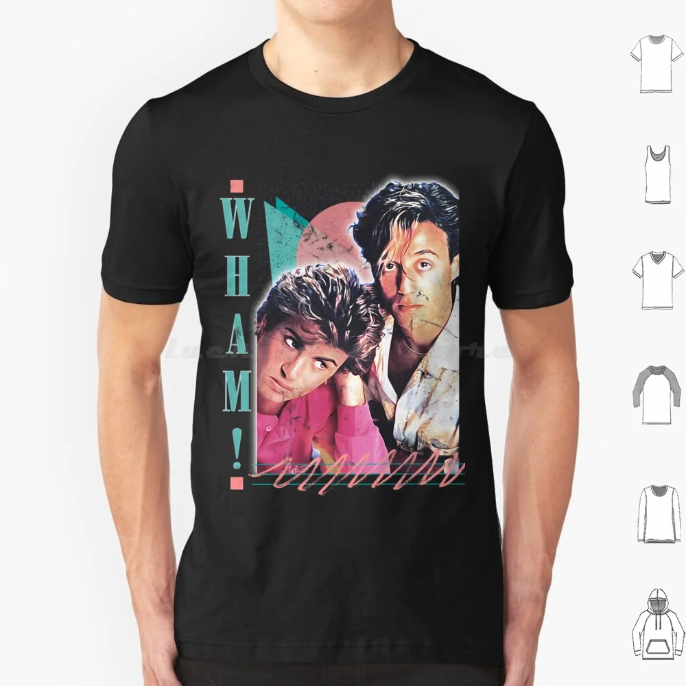 Last Christmas Album-Vintage Band Uk T Shirt Cotton Men Women DIY Print 80s 80s Retro Wham Album Cover Band George Michael