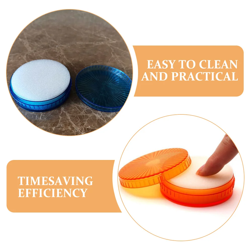 6 قطع من مرطب الإصبع لفرز إسفنجة التعامل مع النقود الورقية، تصميم مدمج يوفر المساحة، يسهل حملها صورة احترافية