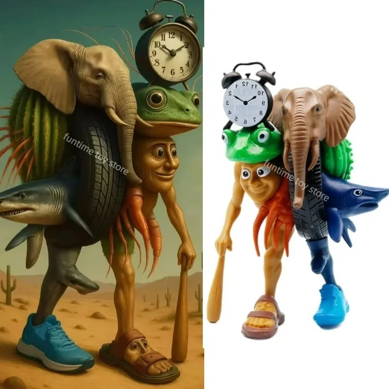 

Funny Tralala Lirillira Combination PVC Figure Tung Tung Tung Sahur Figurine Collection Modle Doll Toy For Kid Birthday Gifts