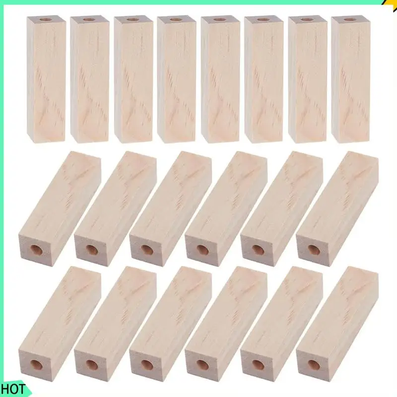 

AWAH For Turning-Wood Pen Blanks–20Pcs Pre-Drilled Short Pens, 7Mm Hole& Rectangle Design For Crafting